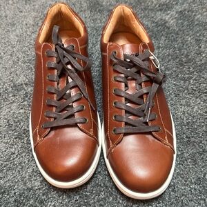 Vionic Baldwin Men’s Brown Leather Lace up shoes size 12